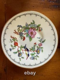 6 Sets Of Aynsley Pembroke Demitasse Cups & Saucers Flowers England Vintage