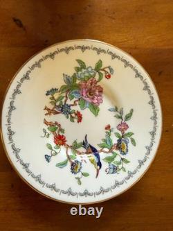 6 Sets Of Aynsley Pembroke Demitasse Cups & Saucers Flowers England Vintage