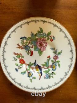6 Sets Of Aynsley Pembroke Demitasse Cups & Saucers Flowers England Vintage