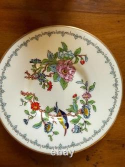 6 Sets Of Aynsley Pembroke Demitasse Cups & Saucers Flowers England Vintage