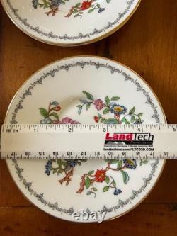 6 Sets Of Aynsley Pembroke Demitasse Cups & Saucers Flowers England Vintage