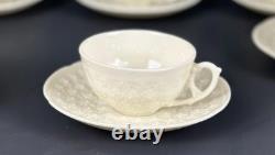 6 Sets Of Vintage Lenox Hawthorne Ivory Demitasse Cups and Saucers (1933-1953)