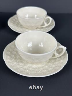 6 Sets Of Vintage Lenox Hawthorne Ivory Demitasse Cups and Saucers (1933-1953)