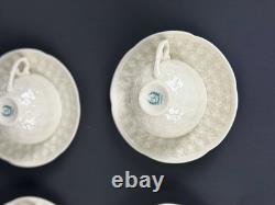 6 Sets Of Vintage Lenox Hawthorne Ivory Demitasse Cups and Saucers (1933-1953)