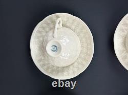 6 Sets Of Vintage Lenox Hawthorne Ivory Demitasse Cups and Saucers (1933-1953)