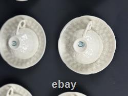 6 Sets Of Vintage Lenox Hawthorne Ivory Demitasse Cups and Saucers (1933-1953)