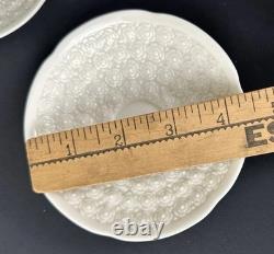 6 Sets Of Vintage Lenox Hawthorne Ivory Demitasse Cups and Saucers (1933-1953)