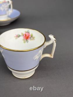 6 Spode MARITIME ROSE R4118 2 1/4 Footed Demitasse Cup & Saucer Sets c. 1930's
