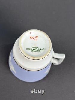 6 Spode MARITIME ROSE R4118 2 1/4 Footed Demitasse Cup & Saucer Sets c. 1930's
