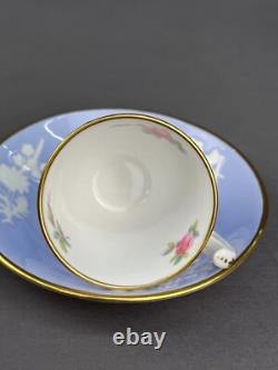6 Spode MARITIME ROSE R4118 2 1/4 Footed Demitasse Cup & Saucer Sets c. 1930's