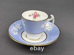 6 Spode MARITIME ROSE R4118 2 1/4 Footed Demitasse Cup & Saucer Sets c. 1930's