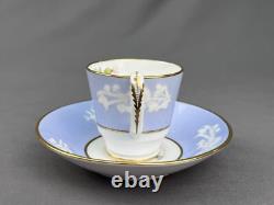 6 Spode MARITIME ROSE R4118 2 1/4 Footed Demitasse Cup & Saucer Sets c. 1930's