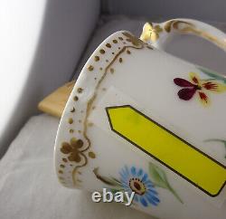 6 T & V Limoges Century Patented Antique Porcelain Floral Gold Demitasse Sets