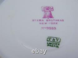 6 T&V Tressemanes & Vogt 9333 Limoges Demitasse Cup Saucer Sets Gold Encrusted