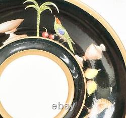 6 Tiffany Le Tallec Private Stock Porcelain Demitasse Cups in Black Shoulder