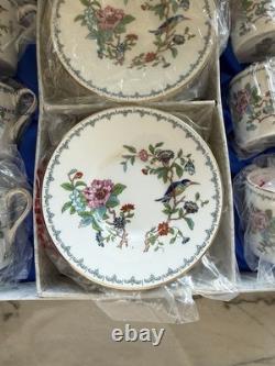 6 Vintage Aynsley Pembroke Demitasse Sets in Original Box 6 cups 6 saucers