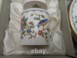 6 Vintage Aynsley Pembroke Demitasse Sets in Original Box 6 cups 6 saucers