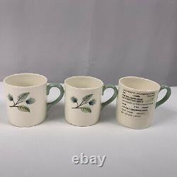 6 Wedgwood Woodbury Bond Shape Demitasse Cups Saucers Espresso MCM Cottagecore