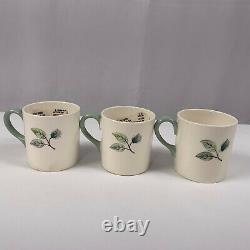 6 Wedgwood Woodbury Bond Shape Demitasse Cups Saucers Espresso MCM Cottagecore