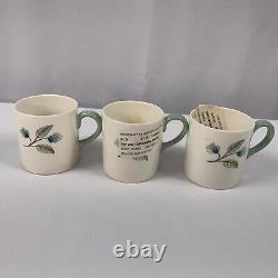 6 Wedgwood Woodbury Bond Shape Demitasse Cups Saucers Espresso MCM Cottagecore