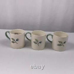 6 Wedgwood Woodbury Bond Shape Demitasse Cups Saucers Espresso MCM Cottagecore