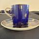 6 Sets Of Aynsley Cobalt Blue And Gold Demitasse Cups And Saucers, 1 Set 30