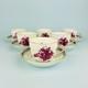 6 X Herend Apponyi Chinese Bouquet Pink Demitasse Coffee Cups & Saucers #1728 Ap