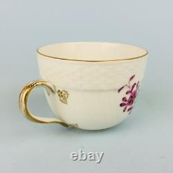 6 x Herend Apponyi Chinese Bouquet Pink Demitasse Coffee Cups & Saucers #1728 AP