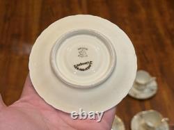 6 x VTG A. Lanternier & Co. Limoges France Porcelain Demitasse Cup & Saucer Set