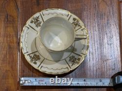 6 x VTG A. Lanternier & Co. Limoges France Porcelain Demitasse Cup & Saucer Set