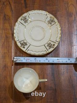 6 x VTG A. Lanternier & Co. Limoges France Porcelain Demitasse Cup & Saucer Set