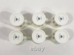 6x Lomonosov Imperial Porcelain Gold Demitasse Coffee Cups, Saucers & Plates