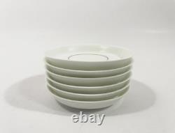 6x Lomonosov Imperial Porcelain Gold Demitasse Coffee Cups, Saucers & Plates