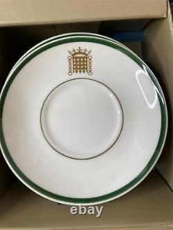 7 Wedgwood Parliament Crest Portcullis Demitasse Cups & Saucers RARE