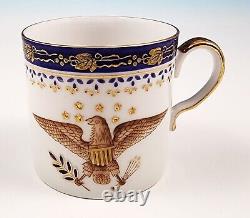 8 Andrea by Sadek Federal Eagle Demitasse Cup Saucer Chinese Export Style 7636