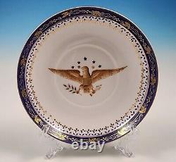 8 Andrea by Sadek Federal Eagle Demitasse Cup Saucer Chinese Export Style 7636