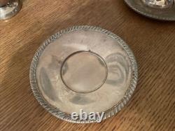 8 Fisher Sterling Demitasse Cups & Saucers with Hutschenreuther Selb Bavaria Liner
