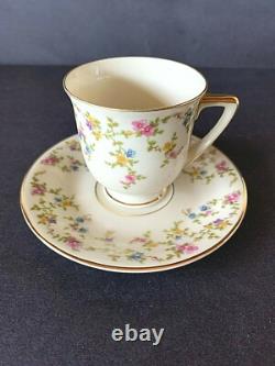 8 HEINRICH & CO. PORCELAIN COQUETTE DEMITASSE CUPS & SAUCERS-GERMANY- c. 1930s