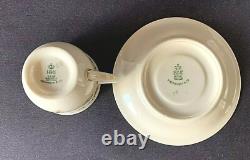 8 HEINRICH & CO. PORCELAIN COQUETTE DEMITASSE CUPS & SAUCERS-GERMANY- c. 1930s