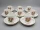 8 Haviland Moss Rose Demitasse Cups & Saucers