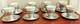 8 Lenox Demitasse Porcelain Insert Cups, Wallace Sterling Silver Saucer Set, Mns