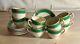 8 Morley Fox Savoy Green Demitasse Cups And Saucers