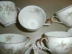 8 Theodore Haviland New York Rosalinde Made America Demitasse Cups & Saucers