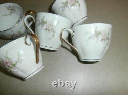 8 Theodore Haviland New York Rosalinde Made America Demitasse Cups & Saucers