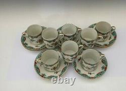 8 Vintage Demitasse Cups and Saucers Bailey Banks & Biddle France 7386