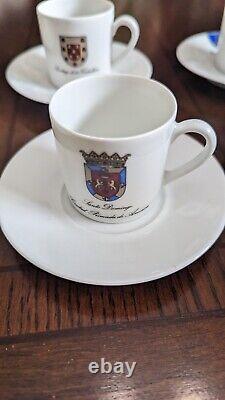 8 Vintage LIMOGES Limited Edition Spain Demitasse Cup & Saucer Coffee Espresso