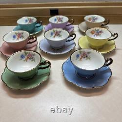 8 Vintage P. T. Bavaria Tirschenreuth Germany Demitasse Cups & Saucers