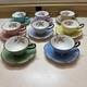 8 Vintage P. T. Bavaria Tirschenreuth Germany Demitasse Cups & Saucers