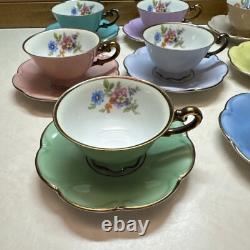 8 Vintage P. T. Bavaria Tirschenreuth Germany Demitasse Cups & Saucers