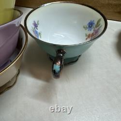 8 Vintage P. T. Bavaria Tirschenreuth Germany Demitasse Cups & Saucers